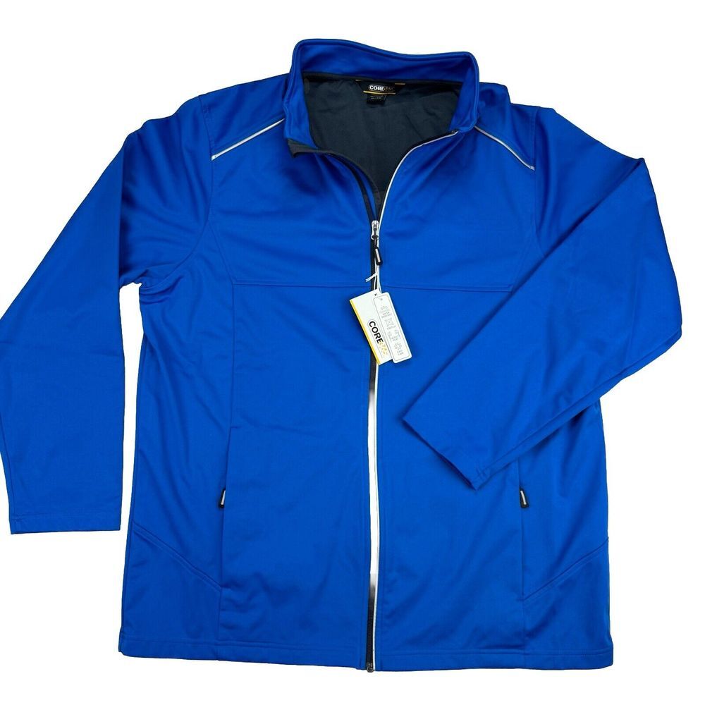 Core 365 CE708 Men XL Techno Lite Three-Layer Knit Tech-Shell Jacket True Royal